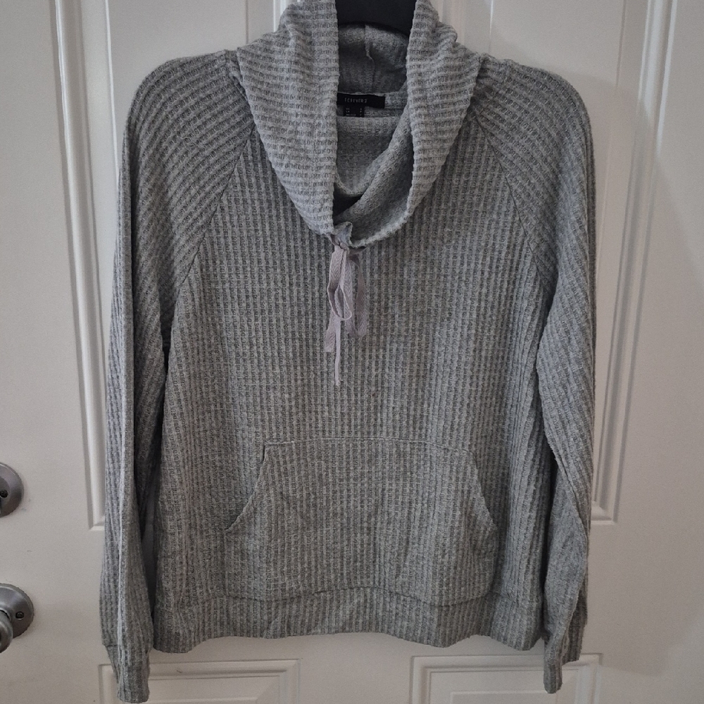 Forever 21 Light Gray Cowl Neck Sweater